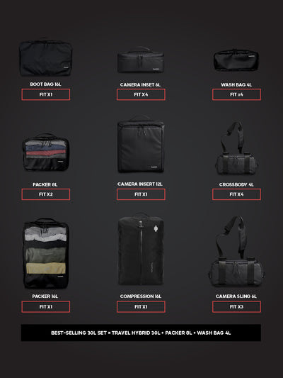 HYBRID 30L - TRAVEL SET