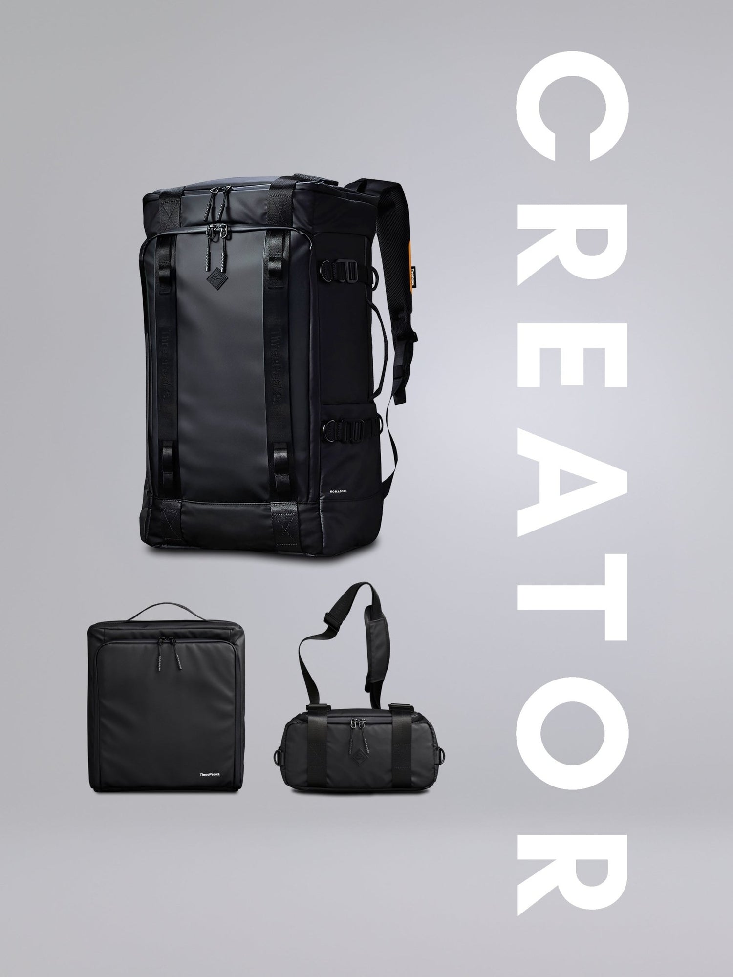 NOMAD 30L + CAMERA SLING 6L + CAMERA INSERT 12L - CREATOR SET - Three Peaks GBR