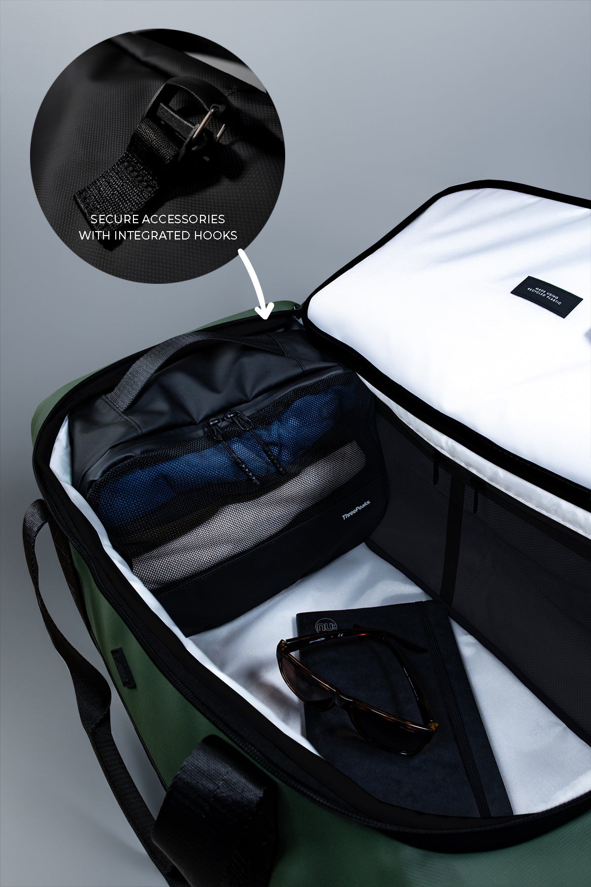 SET 3 - DUFFEL 42L + BOOT 16L + PACKER 8L + WASH 4L - Three Peaks GBR